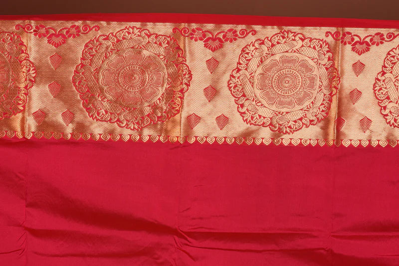 Bright Pink Pure Kanjivaram Silk Saree - Keya Seth Exclusive