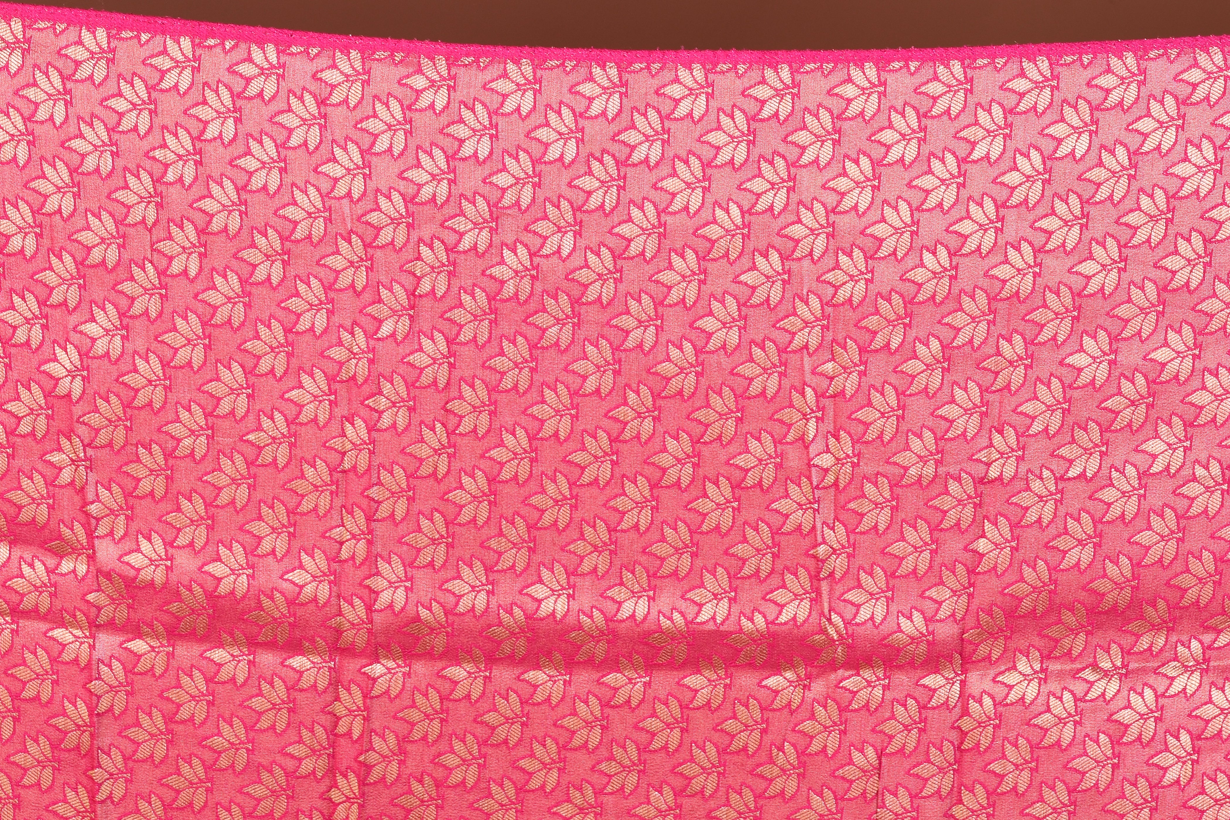 Light Pink Blended Printed Silk Saree - Keya Seth Exclusive
