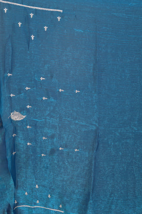 Blue Blended Georgette Saree - Keya Seth Exclusive