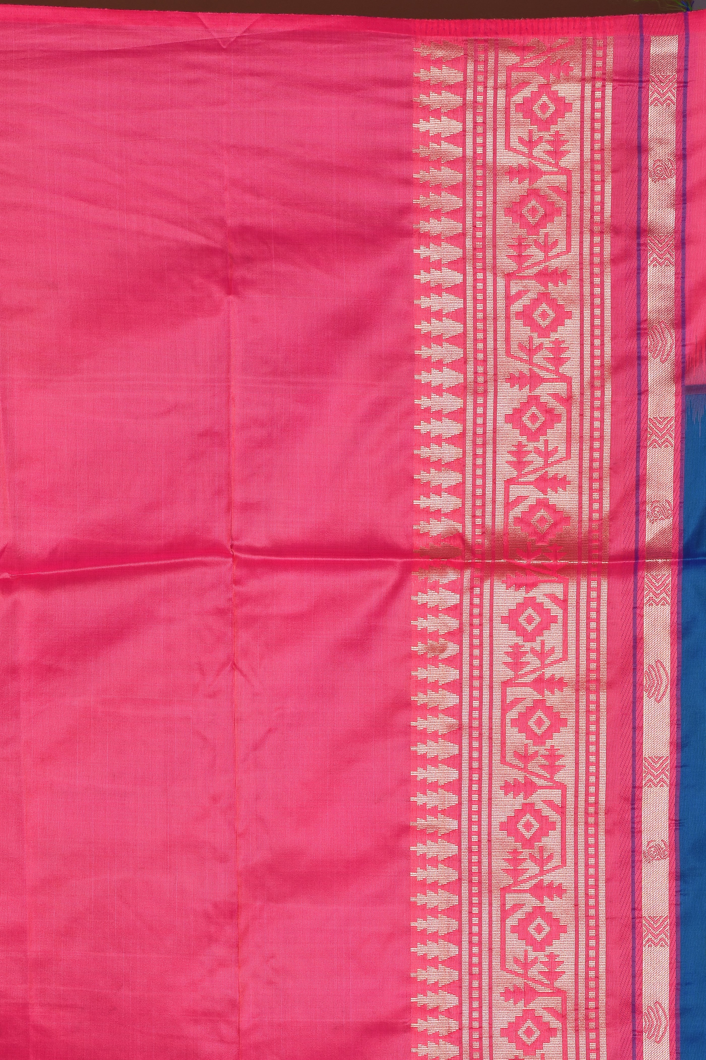 Blue Blended Mashru Silk Saree - Keya Seth Exclusive