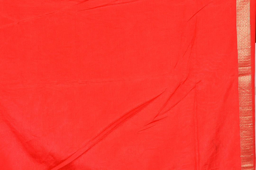 Red Semi silk Saree - Keya Seth Exclusive