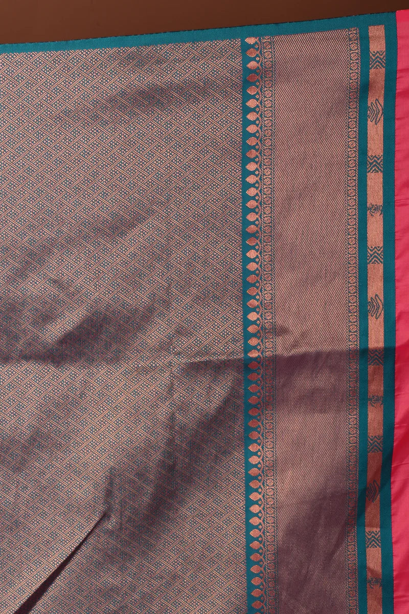 Pink Blended Tissue Saree - Keya Seth Exclusive