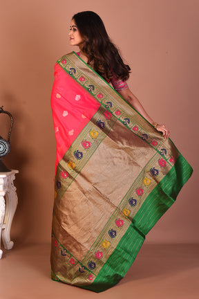 Pink Blended Tissue Saree - Keya Seth Exclusive