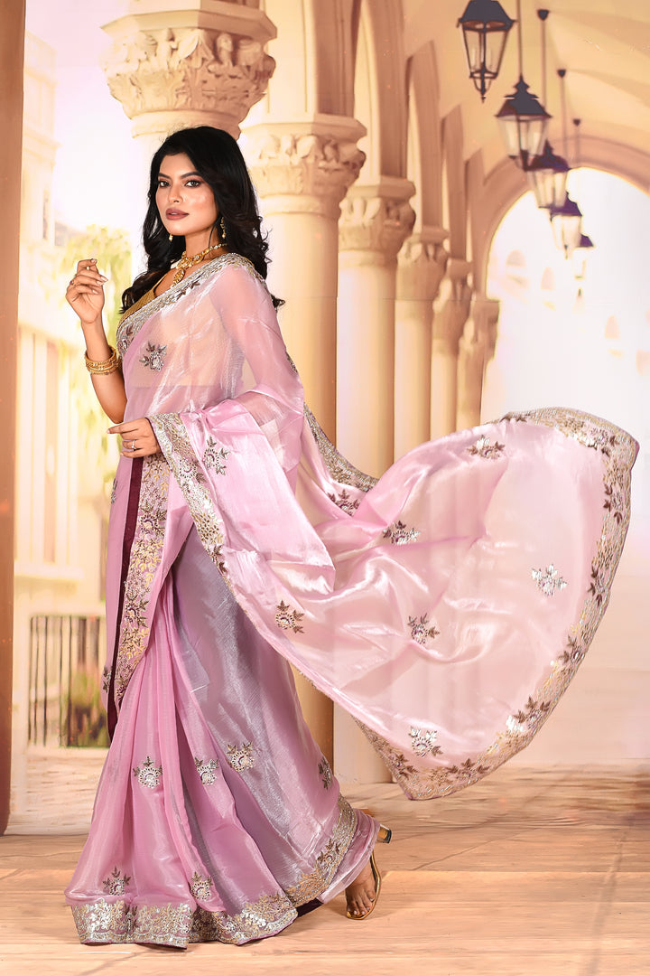 Lavender Jimmy Choo Saree - Keya Seth Exclusive