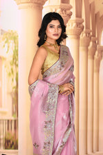 Load image into Gallery viewer, Lavender Jimmy Choo Saree - Keya Seth Exclusive
