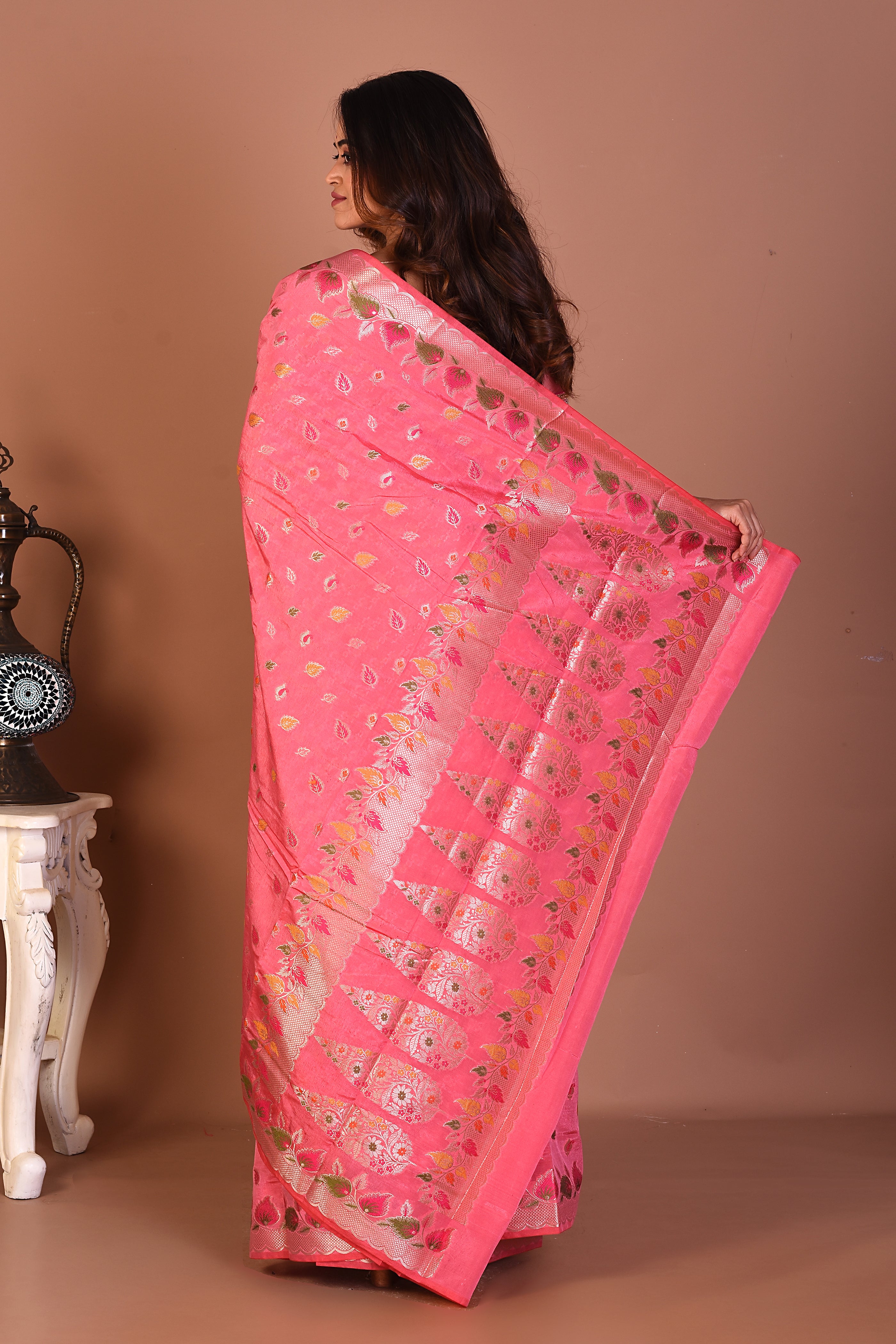 Pink Art Silk Saree - Keya Seth Exclusive