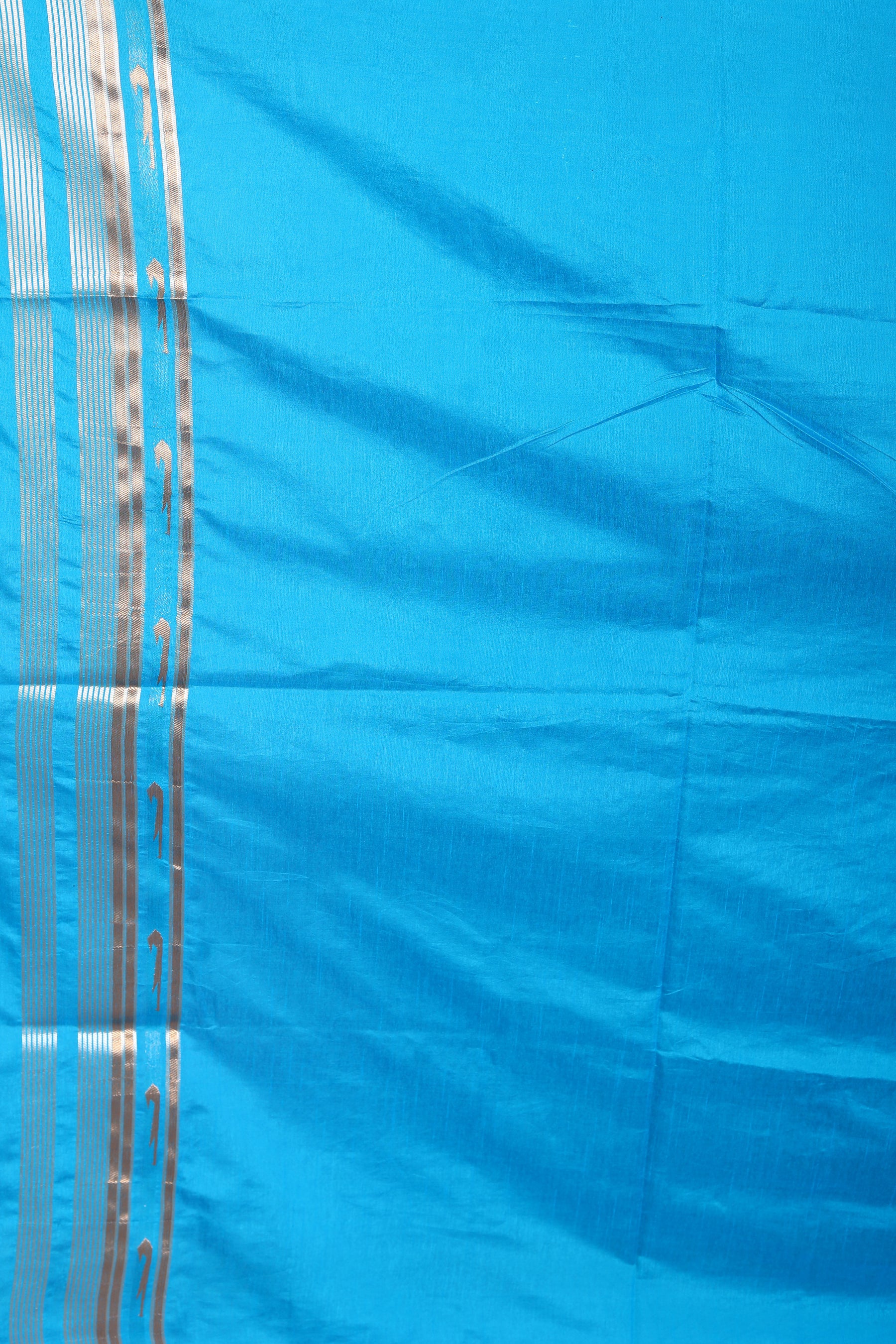 Blue Blended Dupion Silk Saree - Keya Seth Exclusive