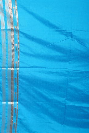 Blue Blended Dupion Silk Saree - Keya Seth Exclusive