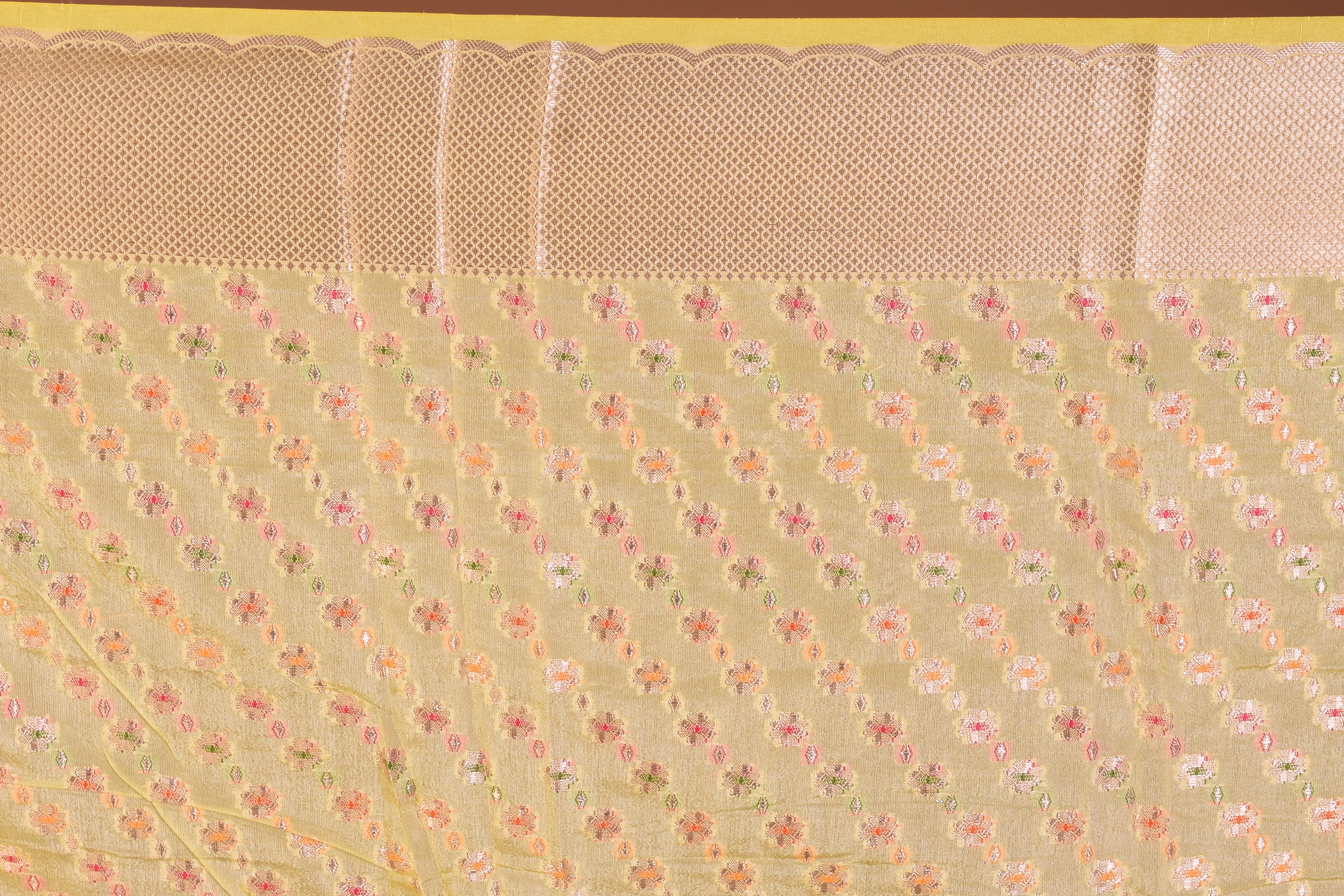 Lemon Yellow Art Silk Saree - Keya Seth Exclusive
