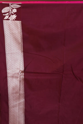 Wine Blended Mashru Silk Saree - Keya Seth Exclusive