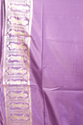 Lavender Blended Satin Silk Saree - Keya Seth Exclusive