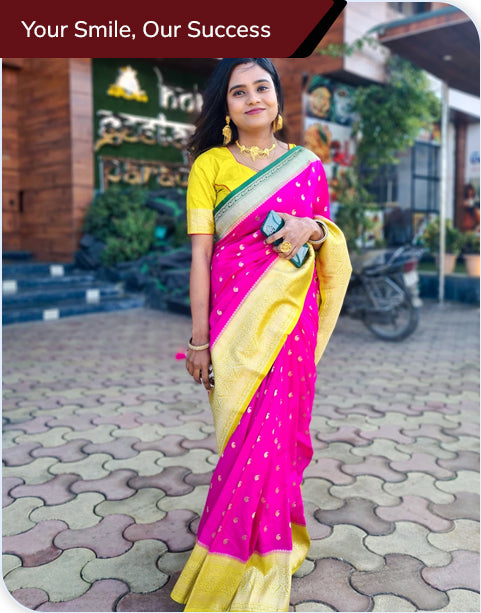 Stunning Contrast Blouse Combinations for Kanjeevaram Sarees |  Fashionworldhub