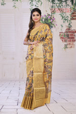 Load image into Gallery viewer, Yellow Muga Silk Saree - Keya Seth Exclusive
