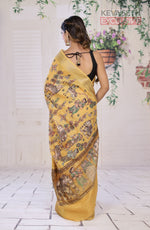 Load image into Gallery viewer, Yellow Muga Silk Saree - Keya Seth Exclusive

