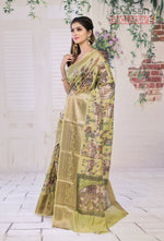 Load image into Gallery viewer, Green Muga Silk Saree - Keya Seth Exclusive
