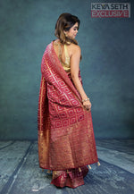 Load image into Gallery viewer, Magenta Dola Silk Saree - Keya Seth Exclusive
