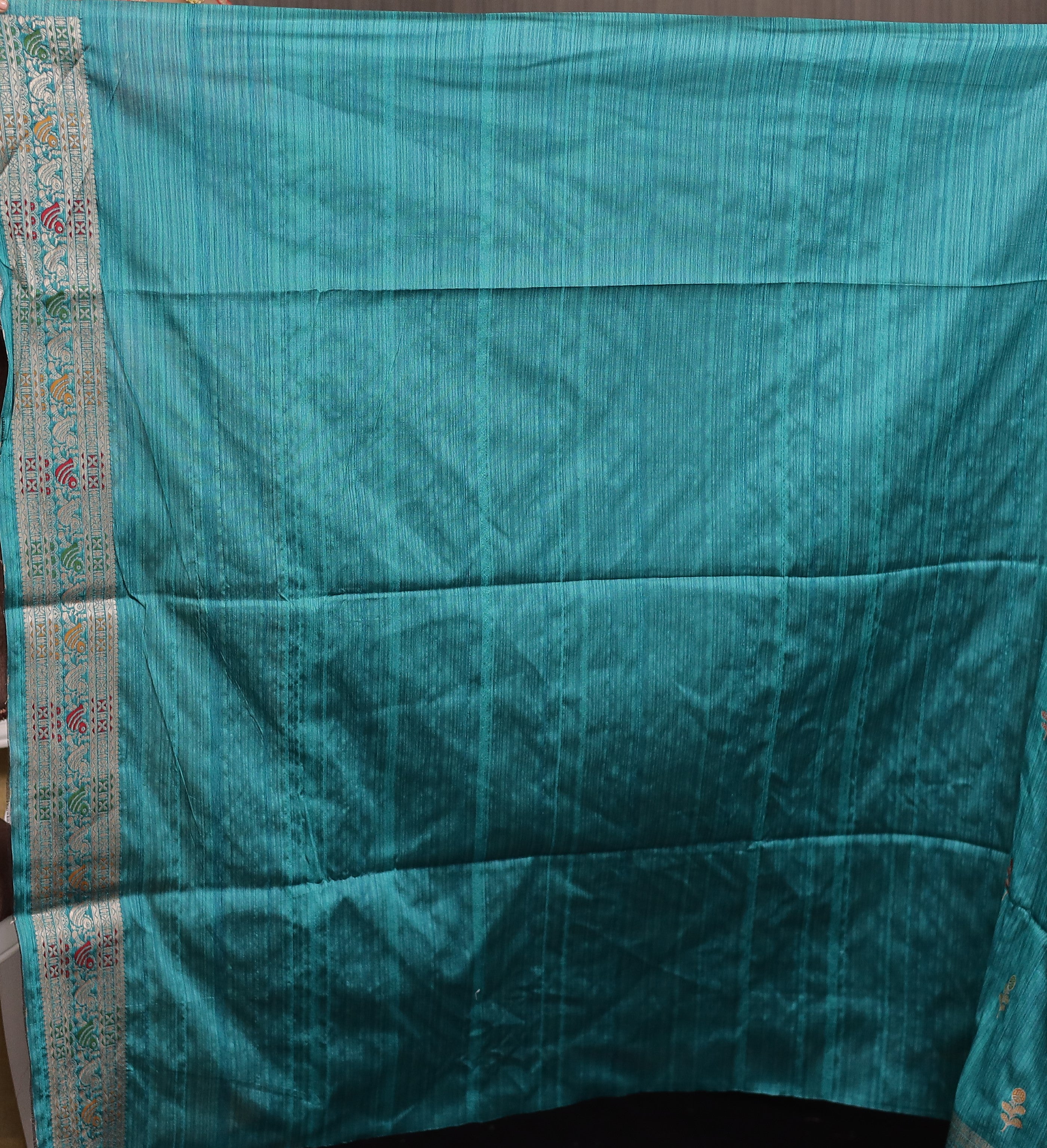 Rama Green Pattachitra Silk Saree - Keya Seth Exclusive