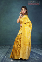 Load image into Gallery viewer, Yellow Dola Silk Saree - Keya Seth Exclusive