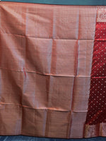Load image into Gallery viewer, Maroon Semi Katan Silk Saree - Keya Seth Exclusive