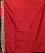 Load image into Gallery viewer, Royal Blue Red Katan Banarasi Saree - Keya Seth Exclusive