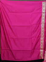 Load image into Gallery viewer, Deep Pink Floral Katan Banarasi Saree - Keya Seth Exclusive