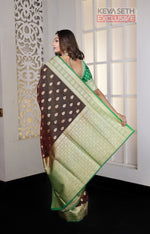 Load image into Gallery viewer, Wine Soft Tissue Saree - Keya Seth Exclusive
