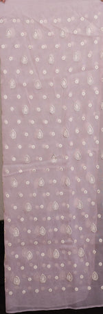 Load image into Gallery viewer, Light Pink Chikankari Fancy Organza Saree - Keya Seth Exclusive
