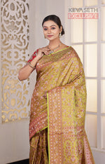 Load image into Gallery viewer, Pesta Green Pashmina Silk Saree - Keya Seth Exclusive
