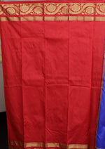 Load image into Gallery viewer, Royal Blue and red Pure Silk Kanjivaram Saree - Keya Seth Exclusive