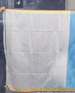 Load image into Gallery viewer, Sky Blue and White Handloom Saree - Keya Seth Exclusive