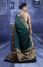 Load image into Gallery viewer, Green Mahapar Chanderi Saree - Keya Seth Exclusive
