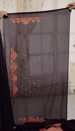 Load image into Gallery viewer, Magenta Georgette Saree with Resham Threadwork - Keya Seth Exclusive