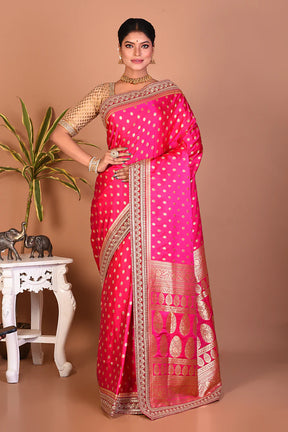 Deep Pink Banarasi Saree - Keya Seth Exclusive
