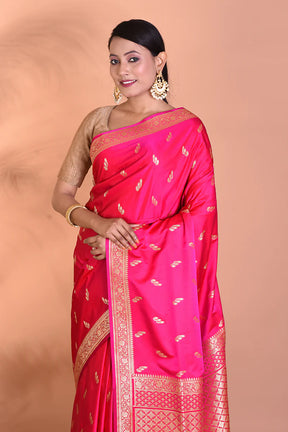 Designer Pink Banarasi Saree - Keya Seth Exclusive