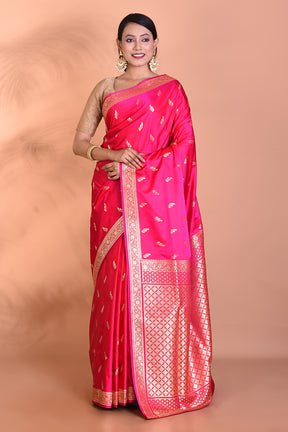 Designer Pink Banarasi Saree - Keya Seth Exclusive