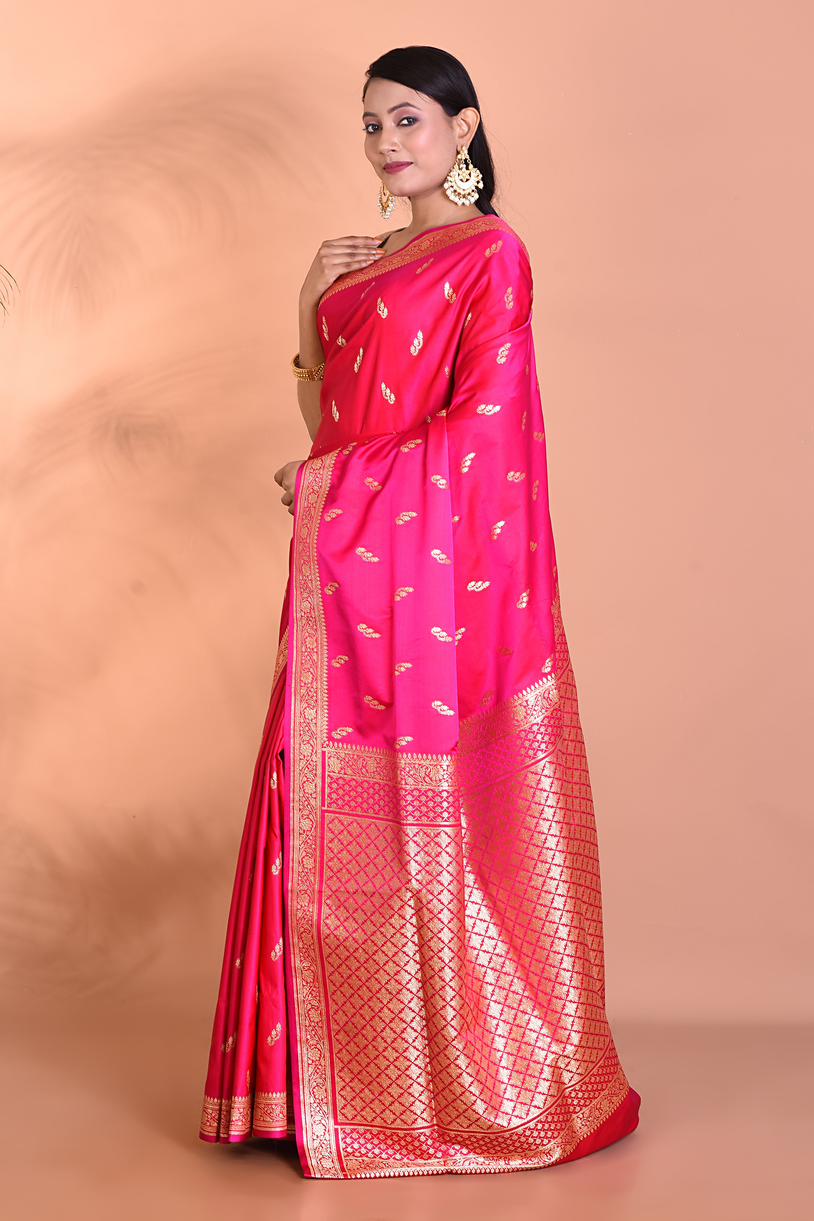 Designer Pink Banarasi Saree - Keya Seth Exclusive