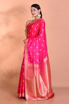 Designer Pink Banarasi Saree - Keya Seth Exclusive