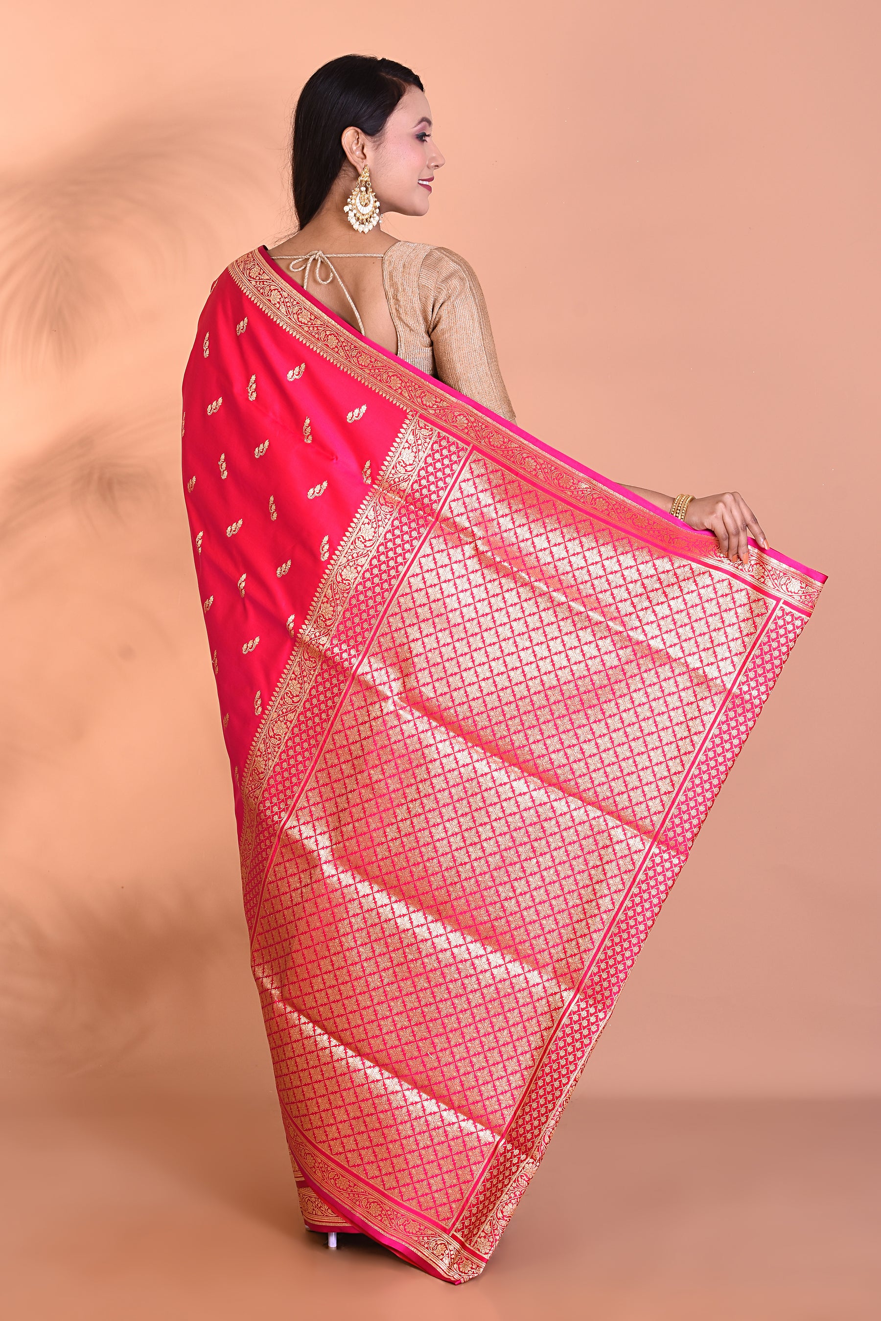 Designer Pink Banarasi Saree - Keya Seth Exclusive