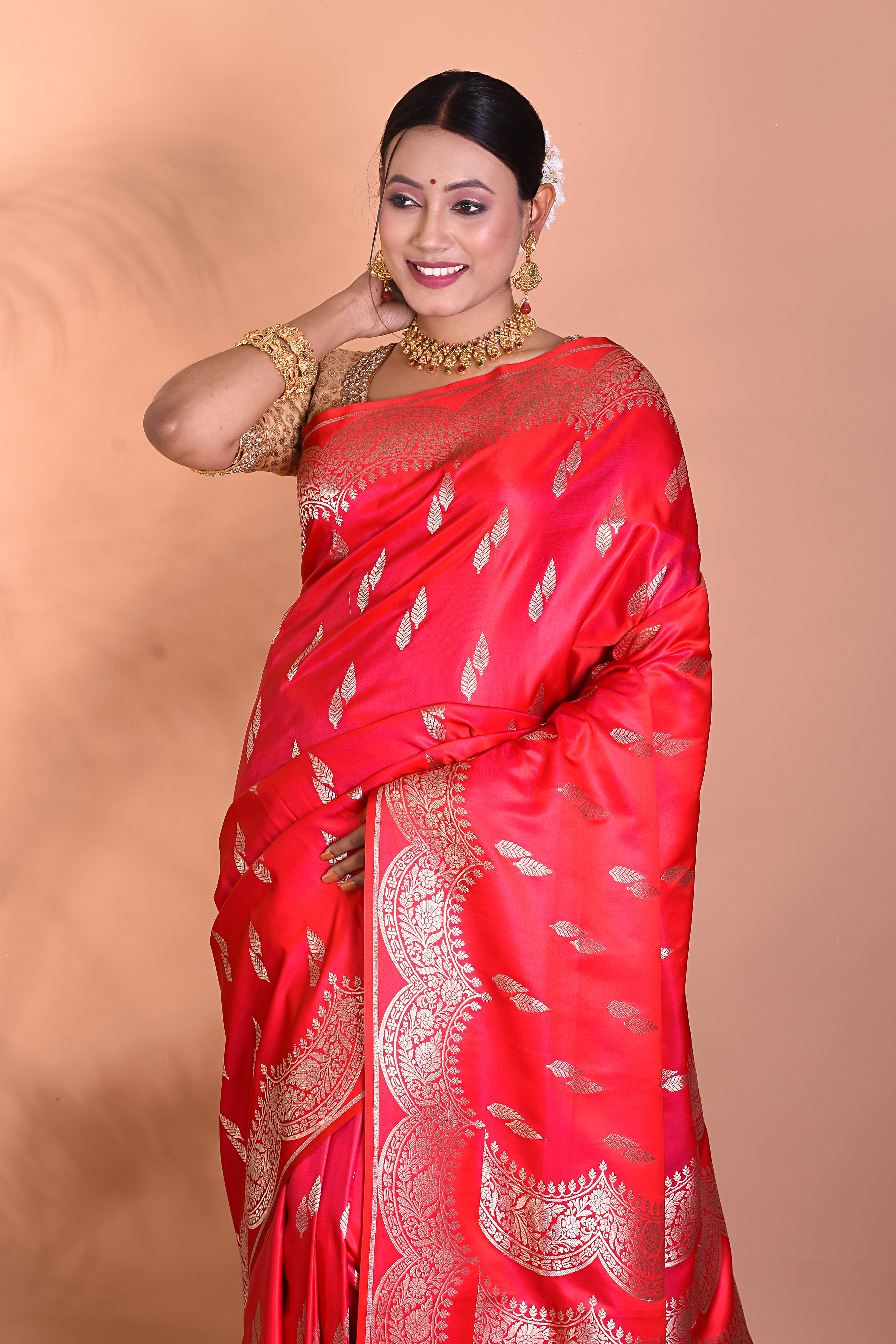 Stunning Pink Banarasi Saree - Keya Seth Exclusive