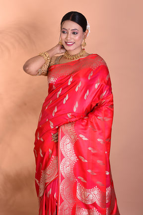 Stunning Pink Banarasi Saree - Keya Seth Exclusive