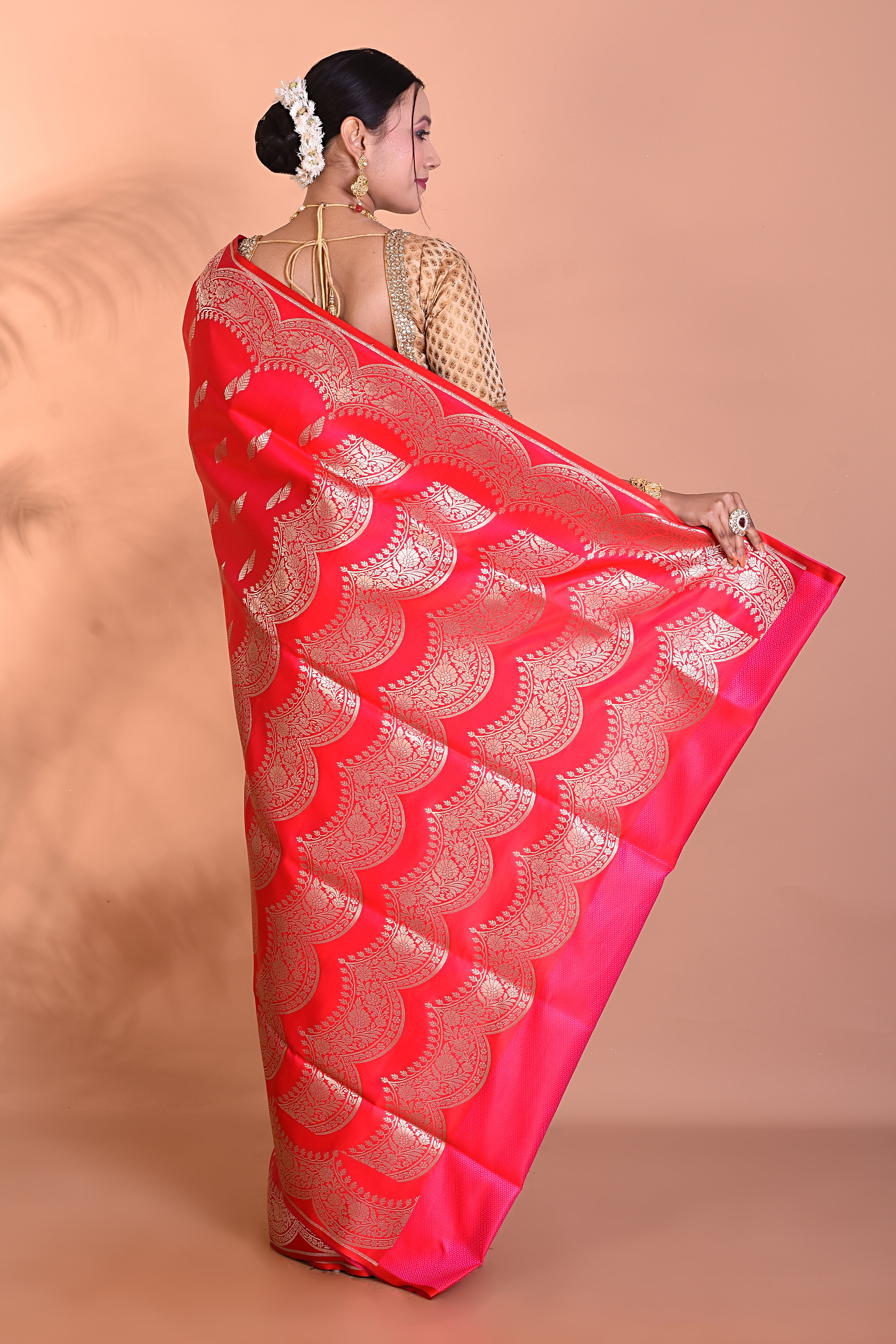 Stunning Pink Banarasi Saree - Keya Seth Exclusive