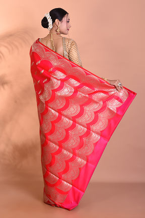 Stunning Pink Banarasi Saree - Keya Seth Exclusive