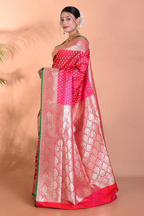 Gorgeous Pink Banarasi Saree - Keya Seth Exclusive