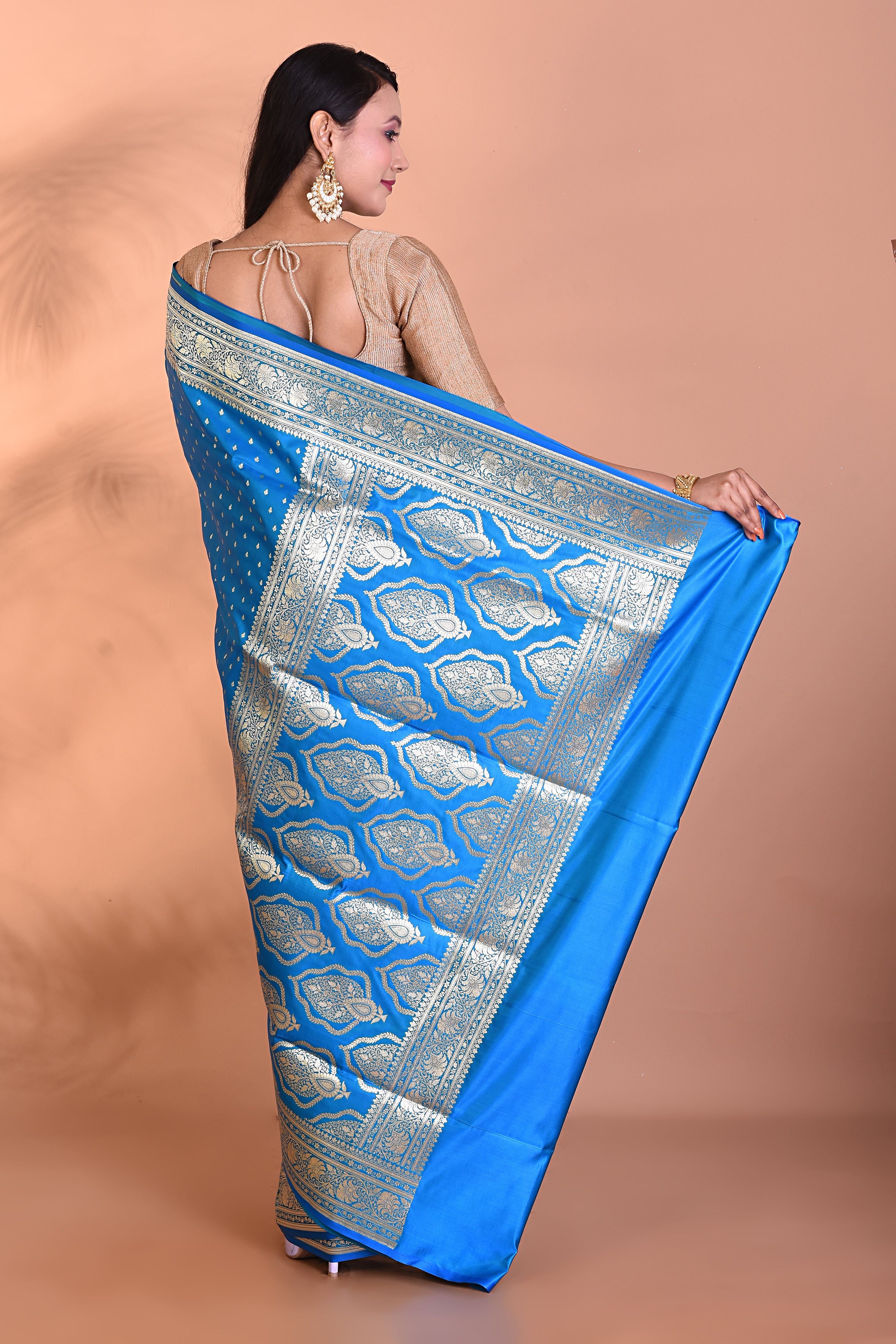 Blue Banarasi Saree - Keya Seth Exclusive