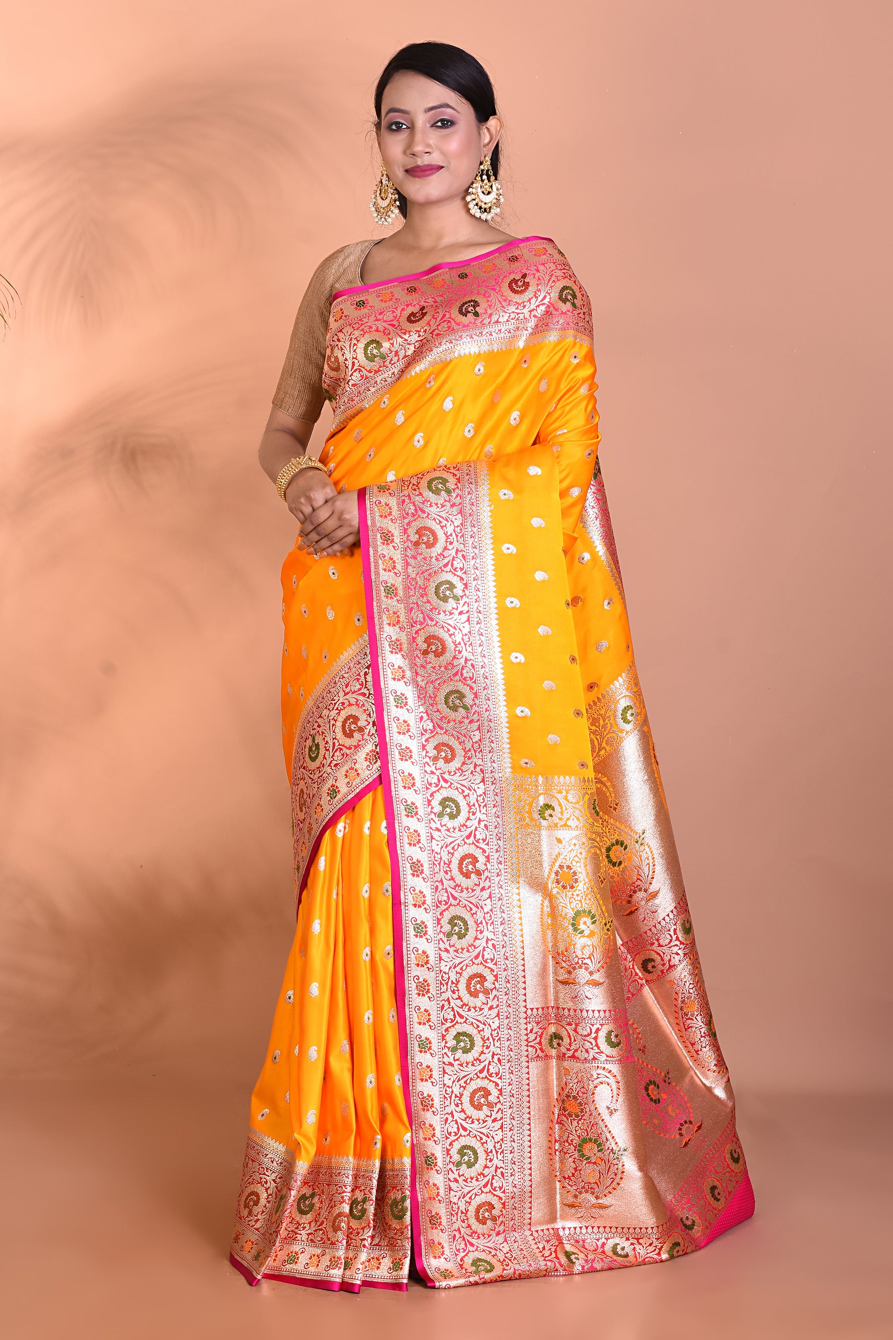 DesignerYellow Banarasi Saree - Keya Seth Exclusive