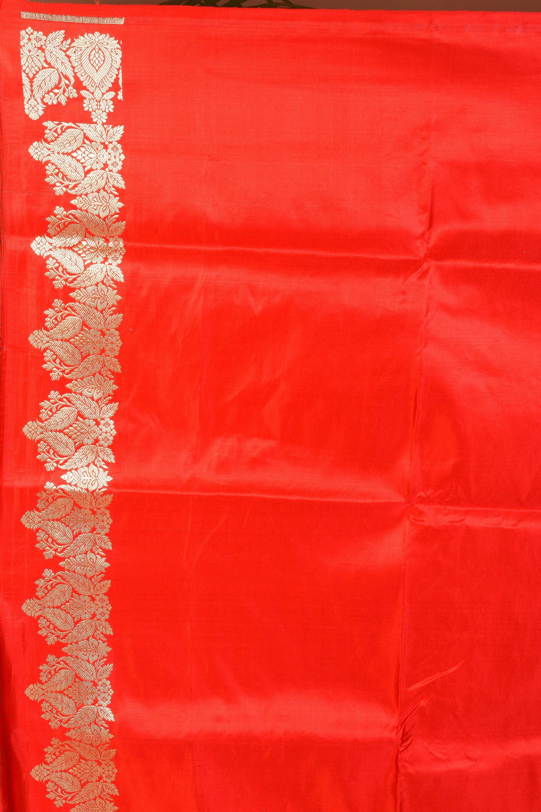 Bright Red Banarasi Saree - Keya Seth Exclusive