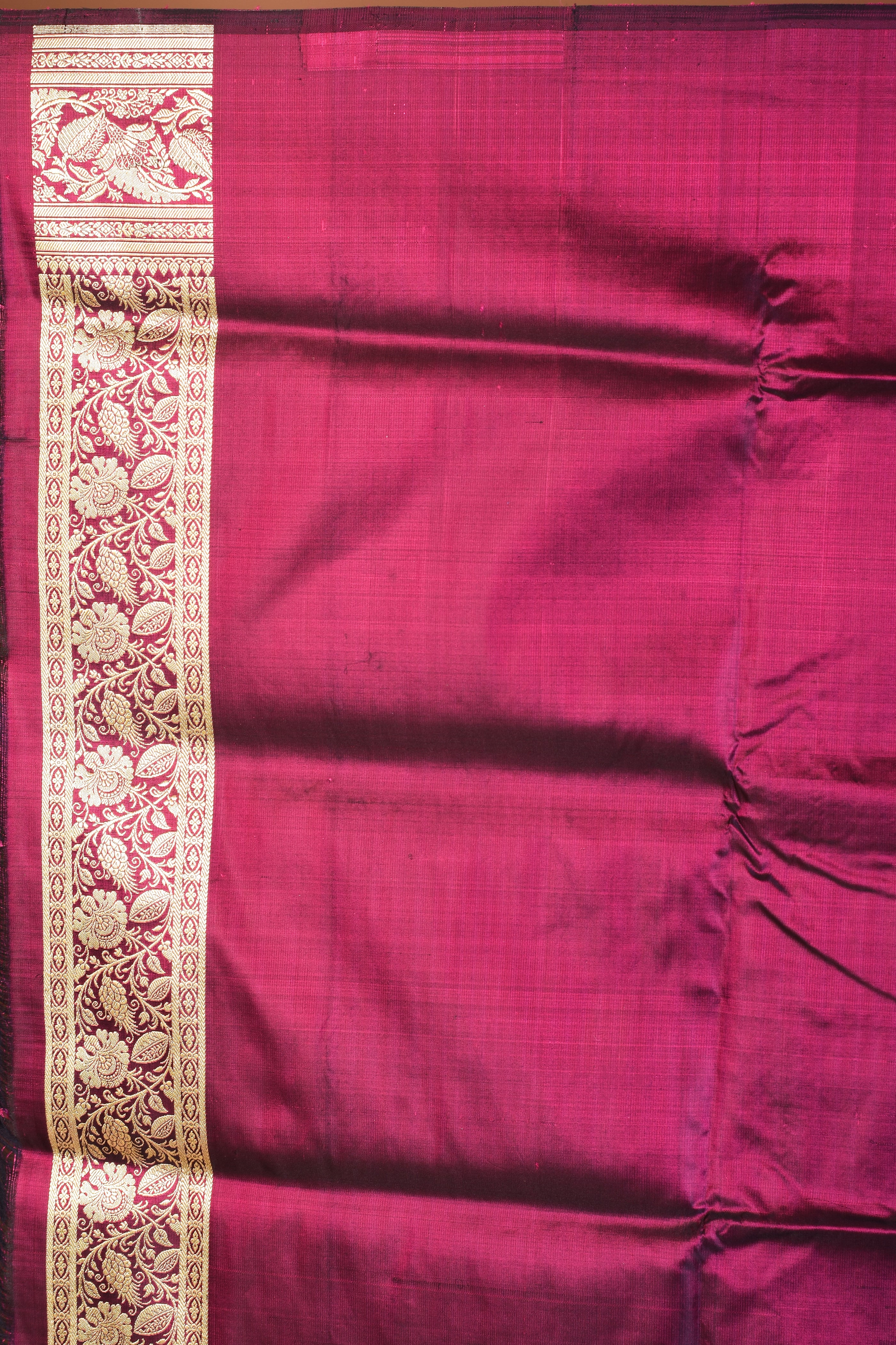 Deep Purple Banarasi Saree - Keya Seth Exclusive