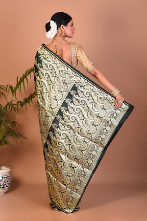 Deep Green Banarasi Saree - Keya Seth Exclusive