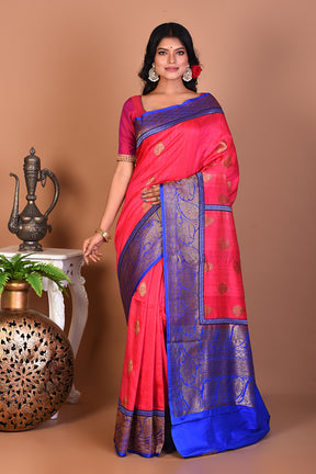 Pink Pure Tussar Silk - Keya Seth Exclusive