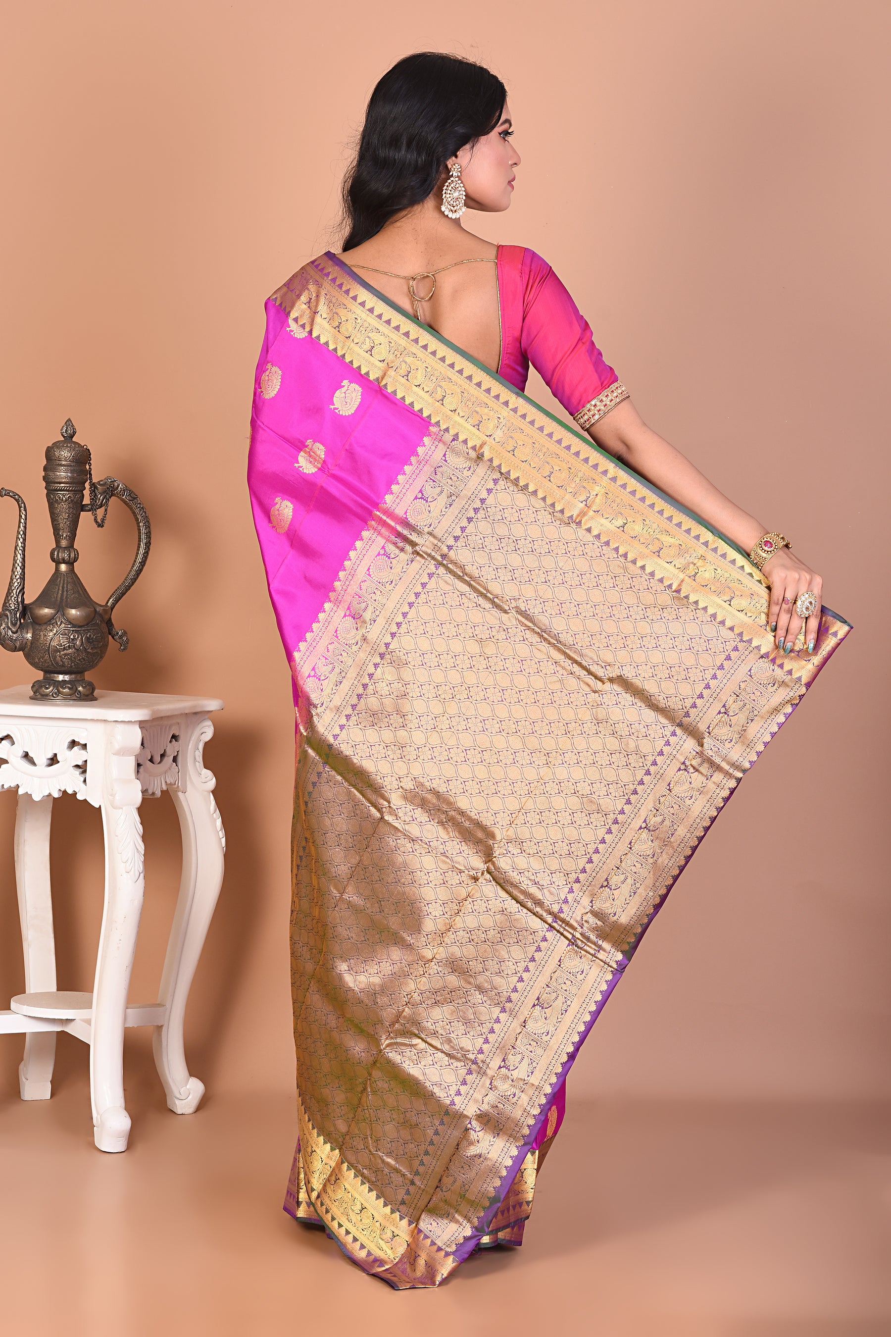 Gorgeous Rani Kanjivaram Saree - Keya Seth Exclusive